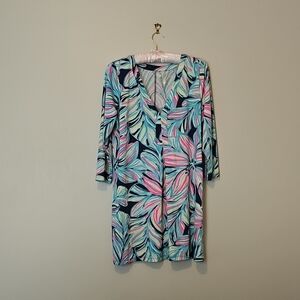 Lilly Pulitzer Multicolor Leaf Print Dress